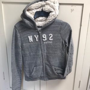 Abercrombie Kids grey hoodie